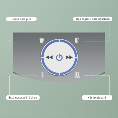 Distrugator Leitz IQ OptiMax Home Office, 350 Micro Cut P5, 22L, Alb